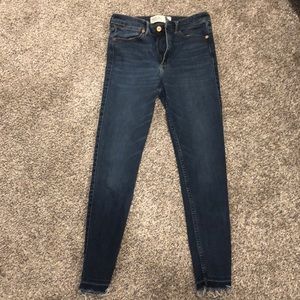 abercrombie & fitch ankle jean high rise